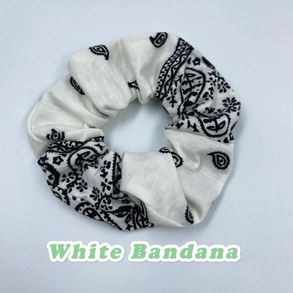 Set of 6 Scrunchies Bandana Scrunchies - Picture 5 of 6